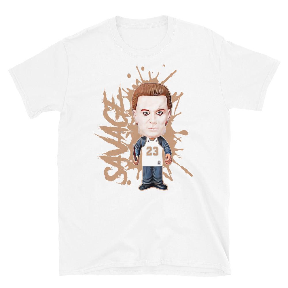 Michael Myers Tee Savage Shirt Nike Dunk Low Light Cognac photo