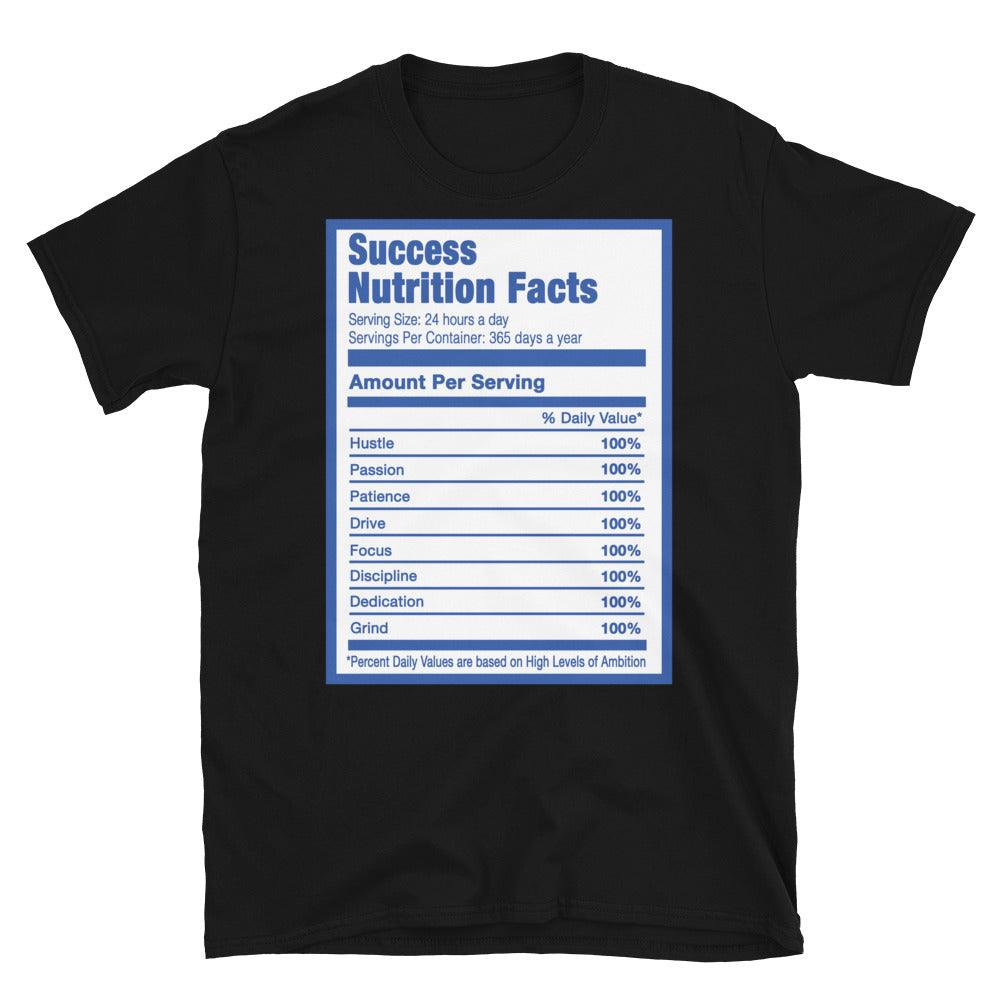 Black Success Nutrition Shirt Nike Dunk Low Racer Blue photo