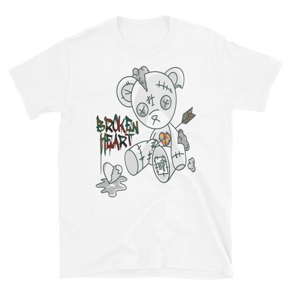 White Broken Heart Bear Sail Multi Camo Dunks Shirt photo