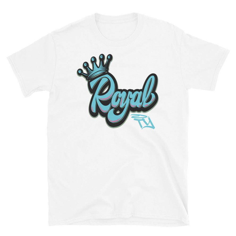White Royal Shirt Nike LeBron 8 South Beach photo