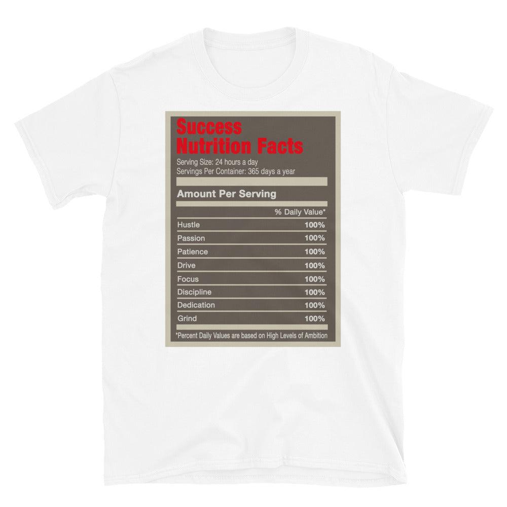 White Success Nutrition Shirt Travis Scott Air Jordan 1 Low Reverse Mocha photo