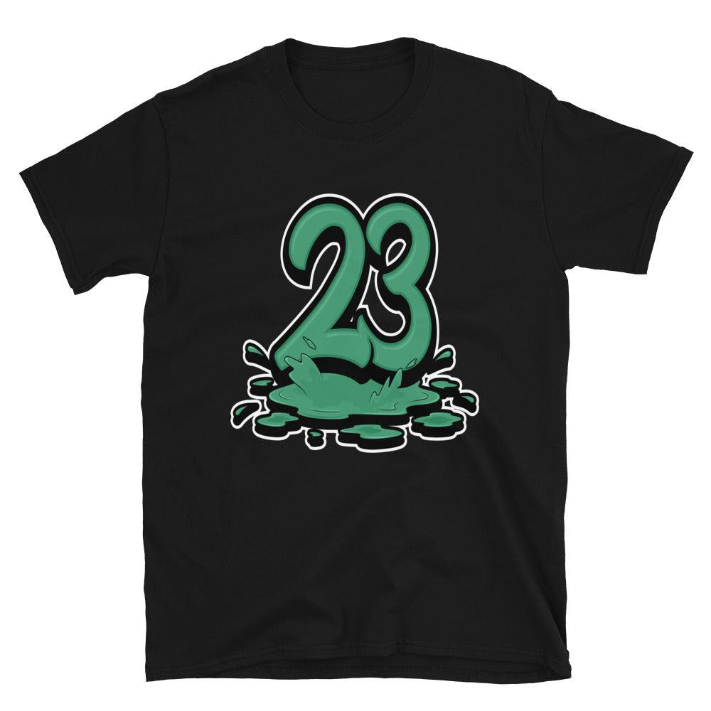Black 23 Melting Shirt AJ 13 Lucky Green photo