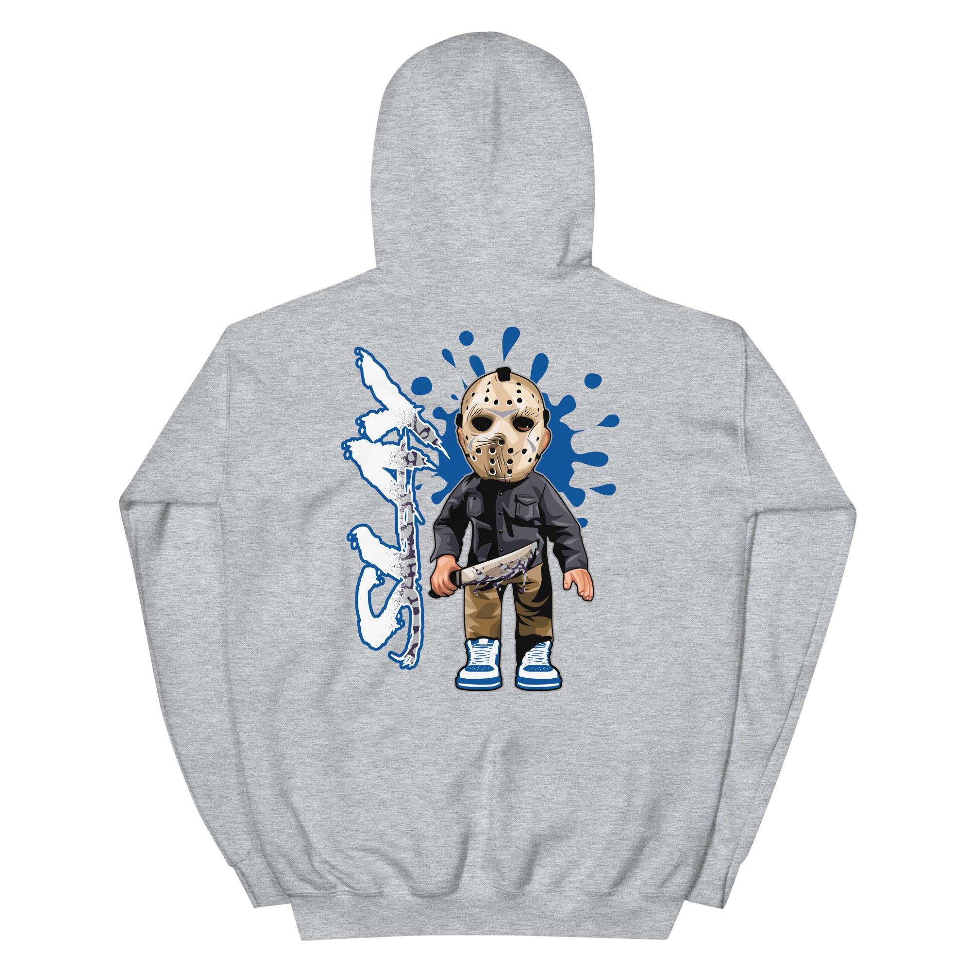 Gray Slay Hoodie AJ 3 Retro Racer Blue photo