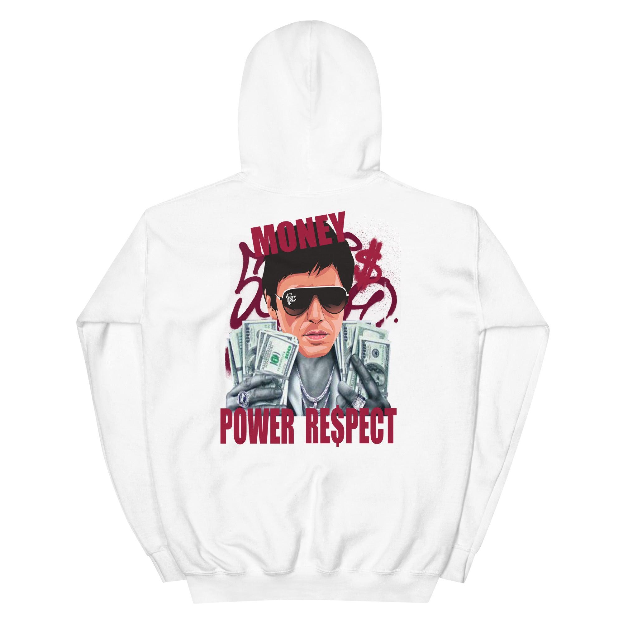 White Tony Montana Hoodie AJ 1s Patent Leather Bred Air HOLIDAY 2021 photo