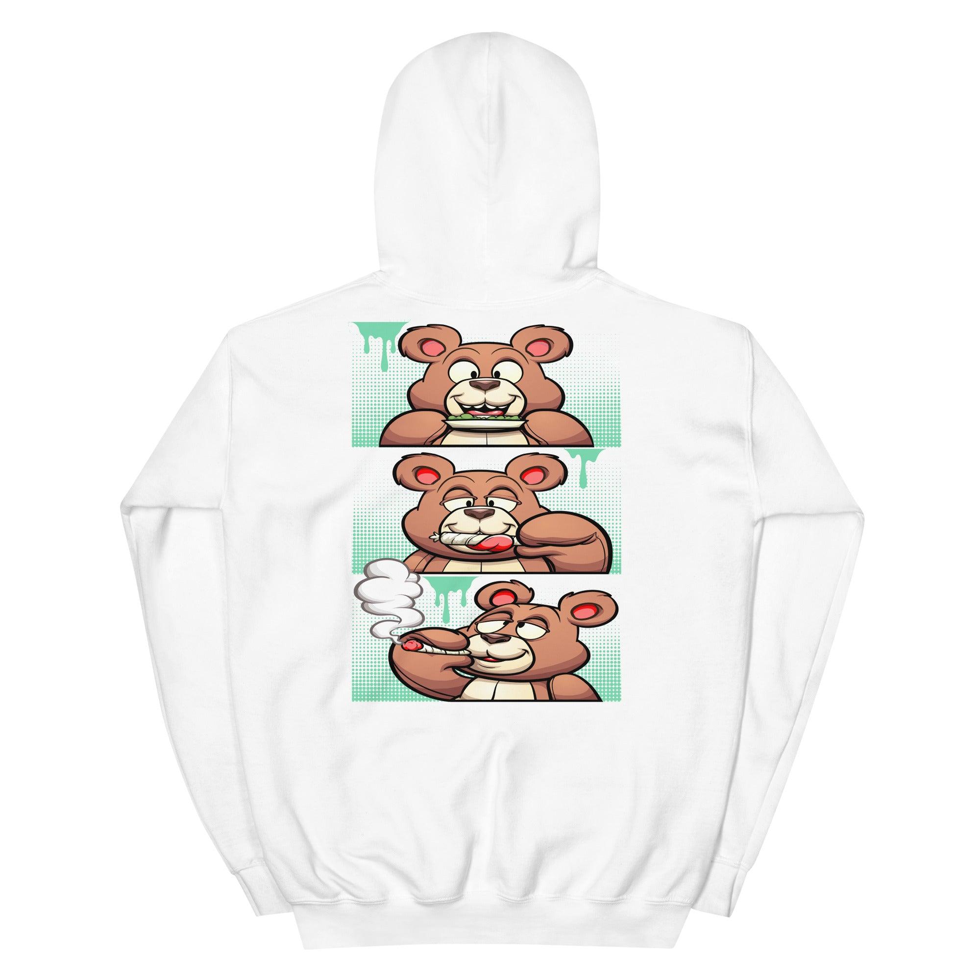 White Roll It Hoodie Nike Dunk Low Green Glow photo