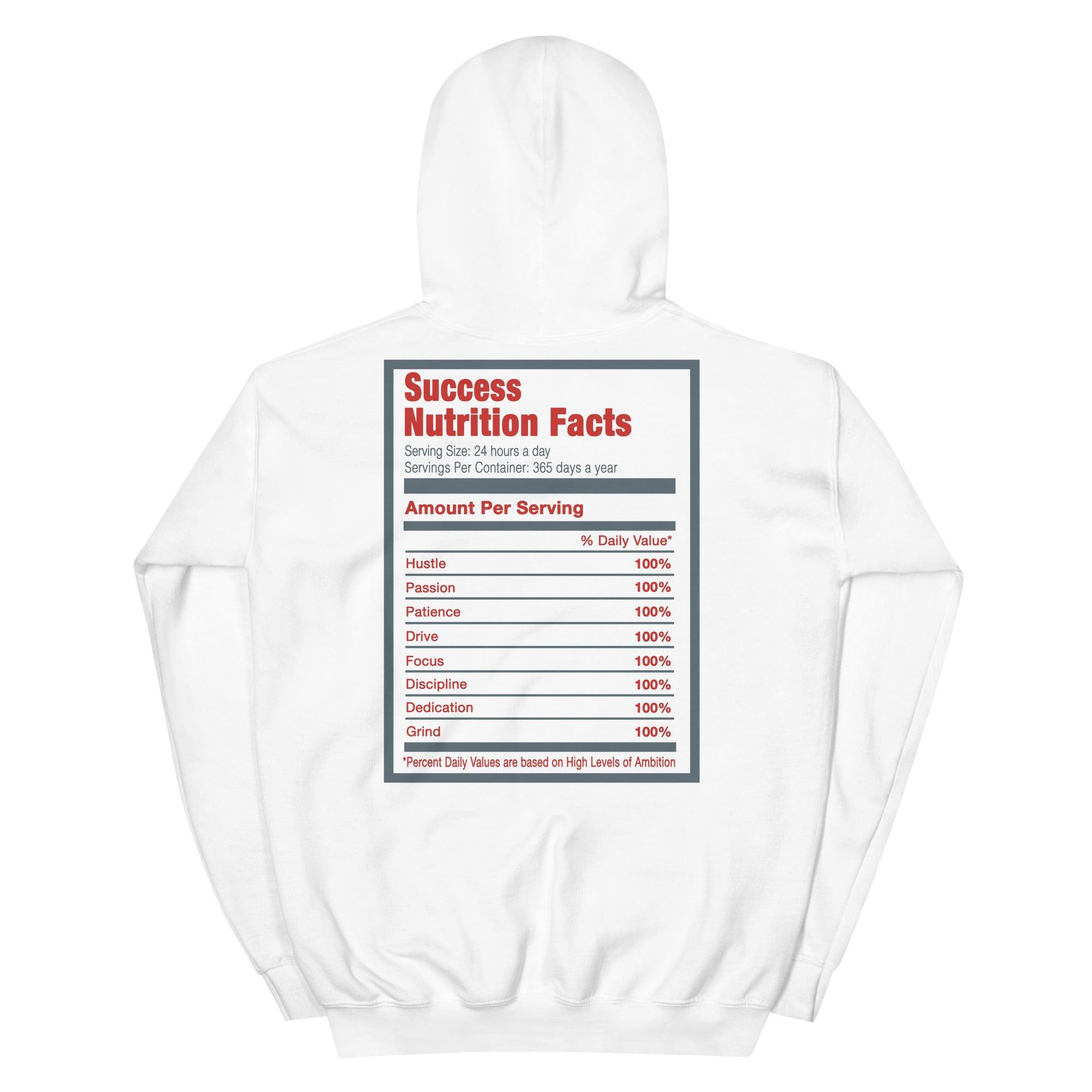 White Success Nutrition Hoodie Air Jordan 9 Red Fire photo