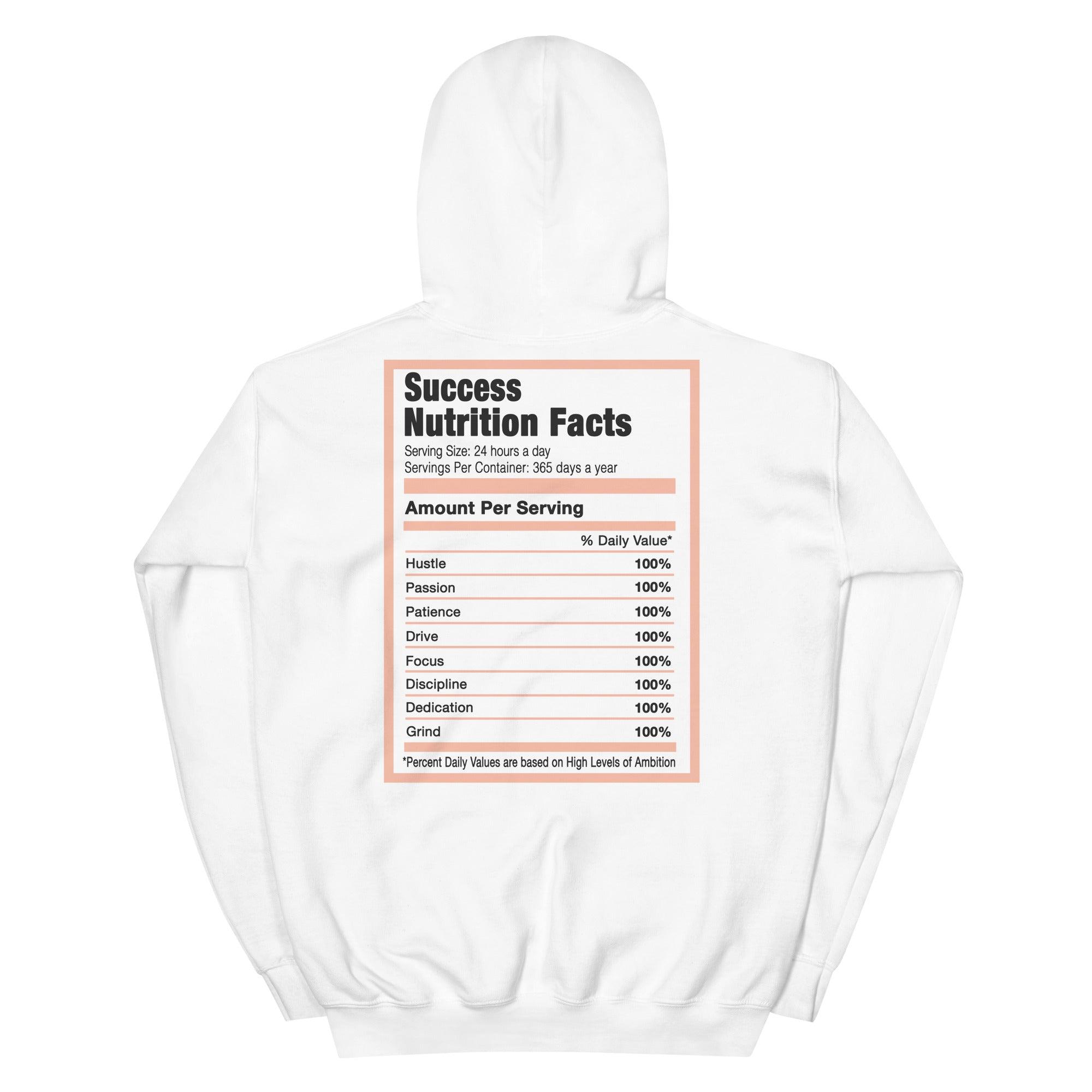 White Success Nutrition Hoodie AJ 1 Mid Arctic Orange photo