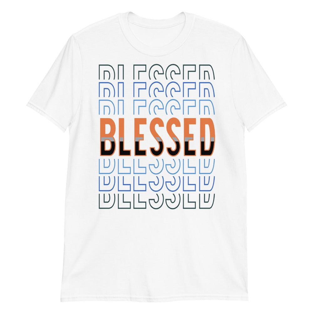 Yeezy Boost 700 Bright Blue Shirt Blessed