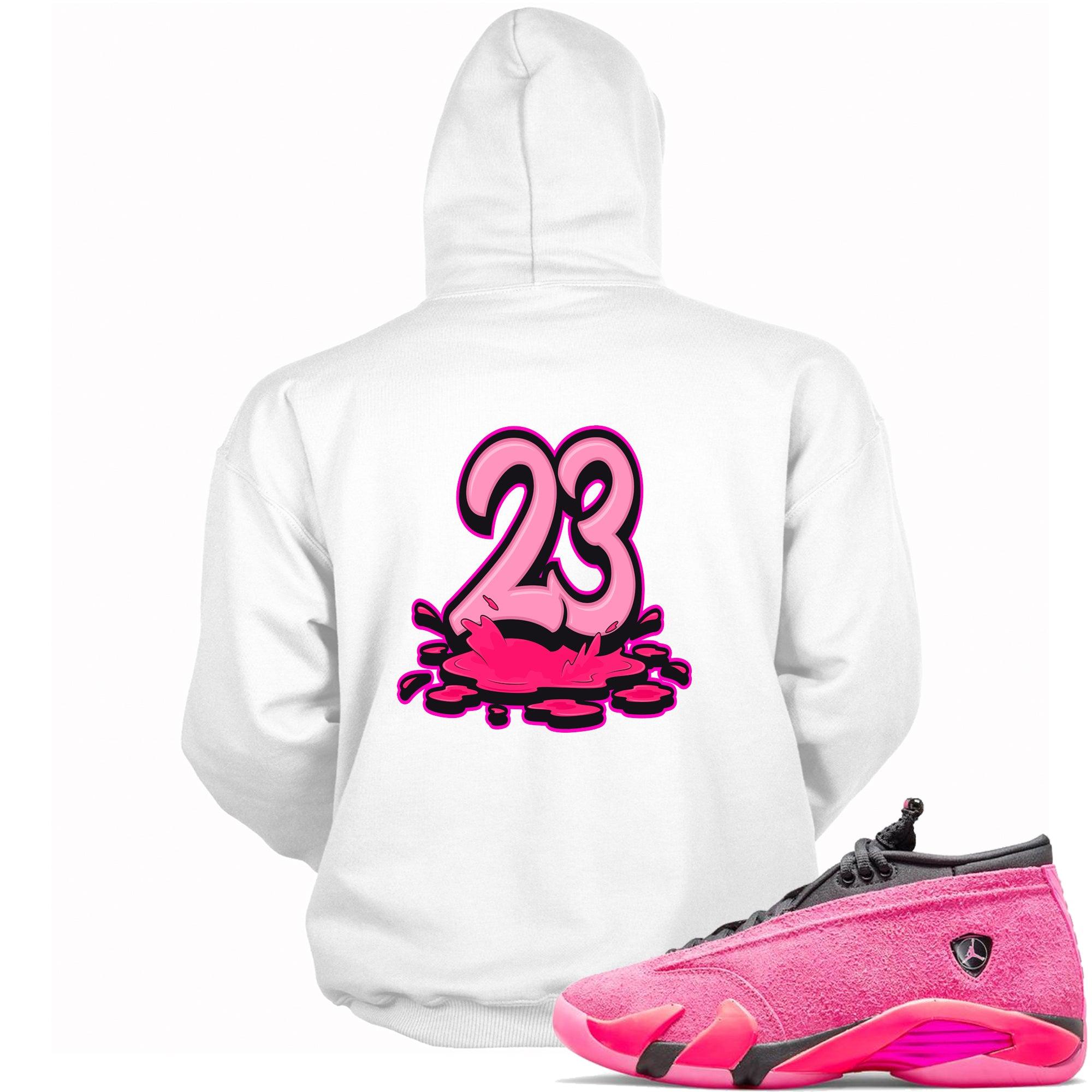 14s Low Shocking Pink Hoodie 23 Melting