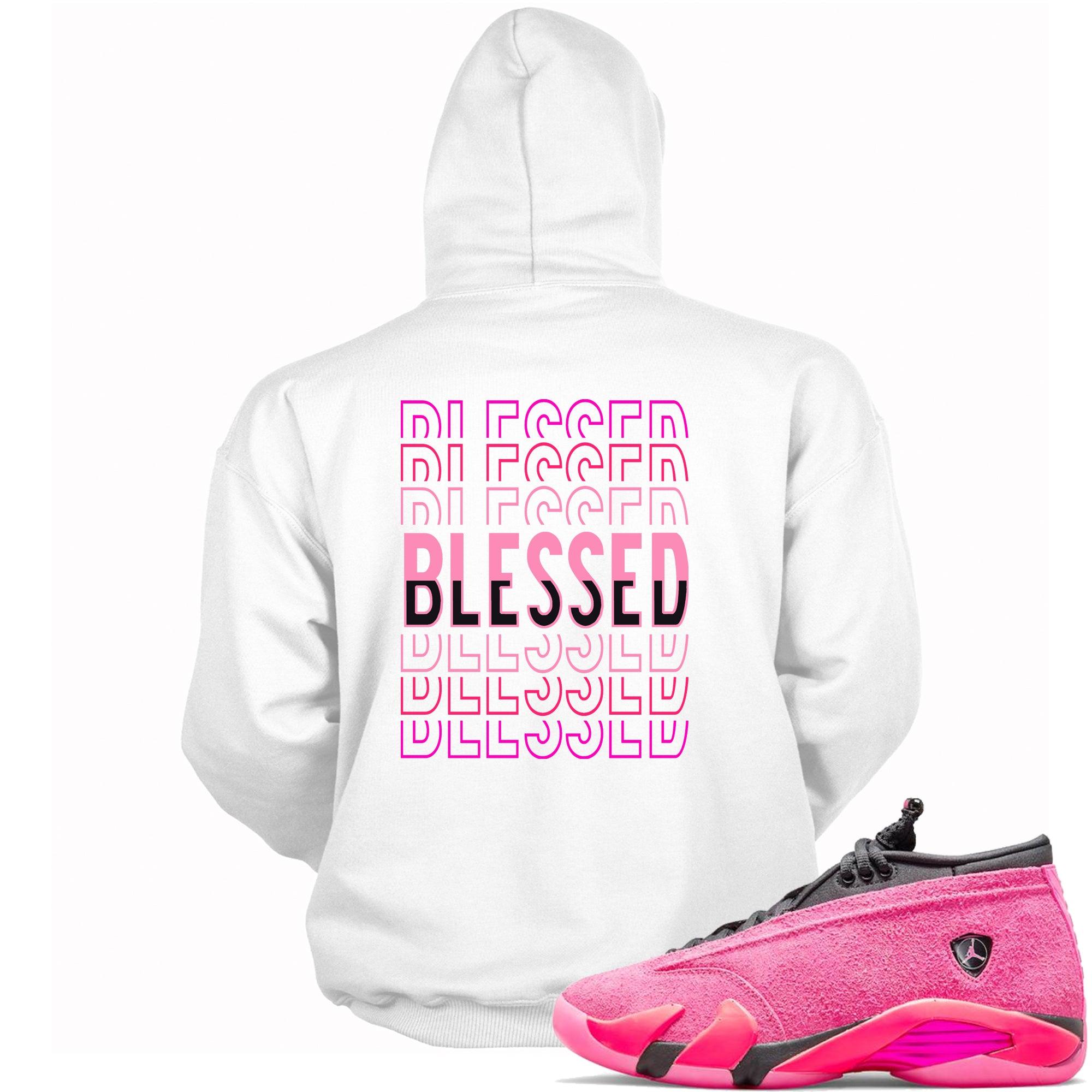 14 Low Shocking Pink Hoodie Blessed Stacked