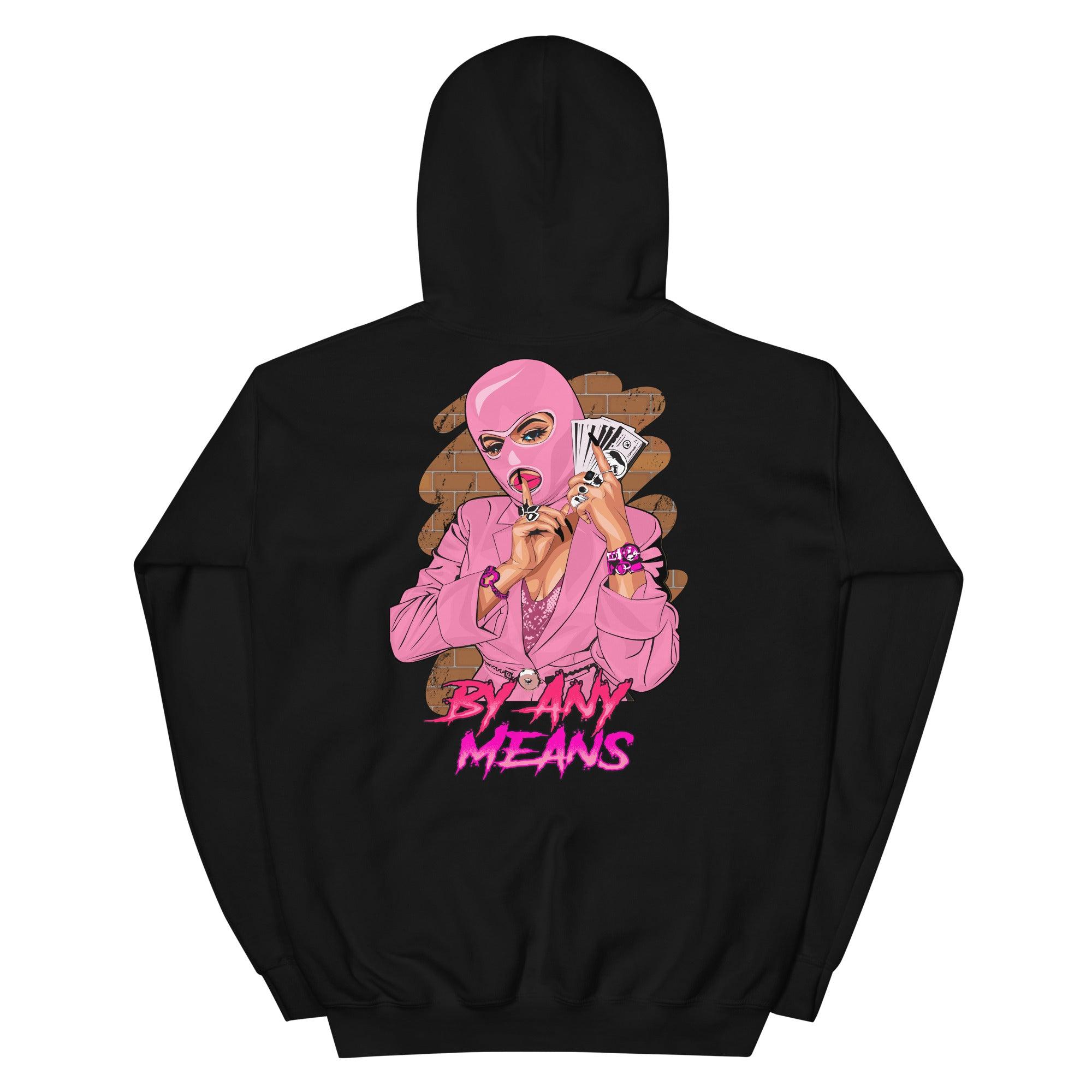 14s Low Shocking Pink Hoodie By Any Means
