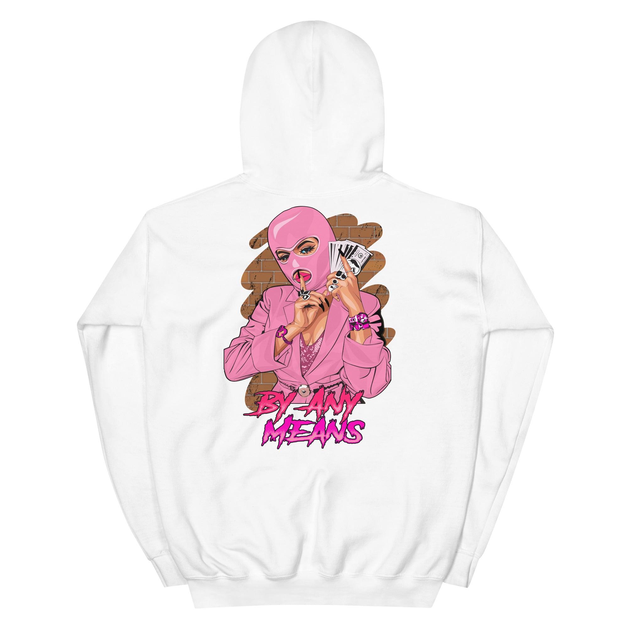 14s Low Shocking Pink Hoodie By Any Means
