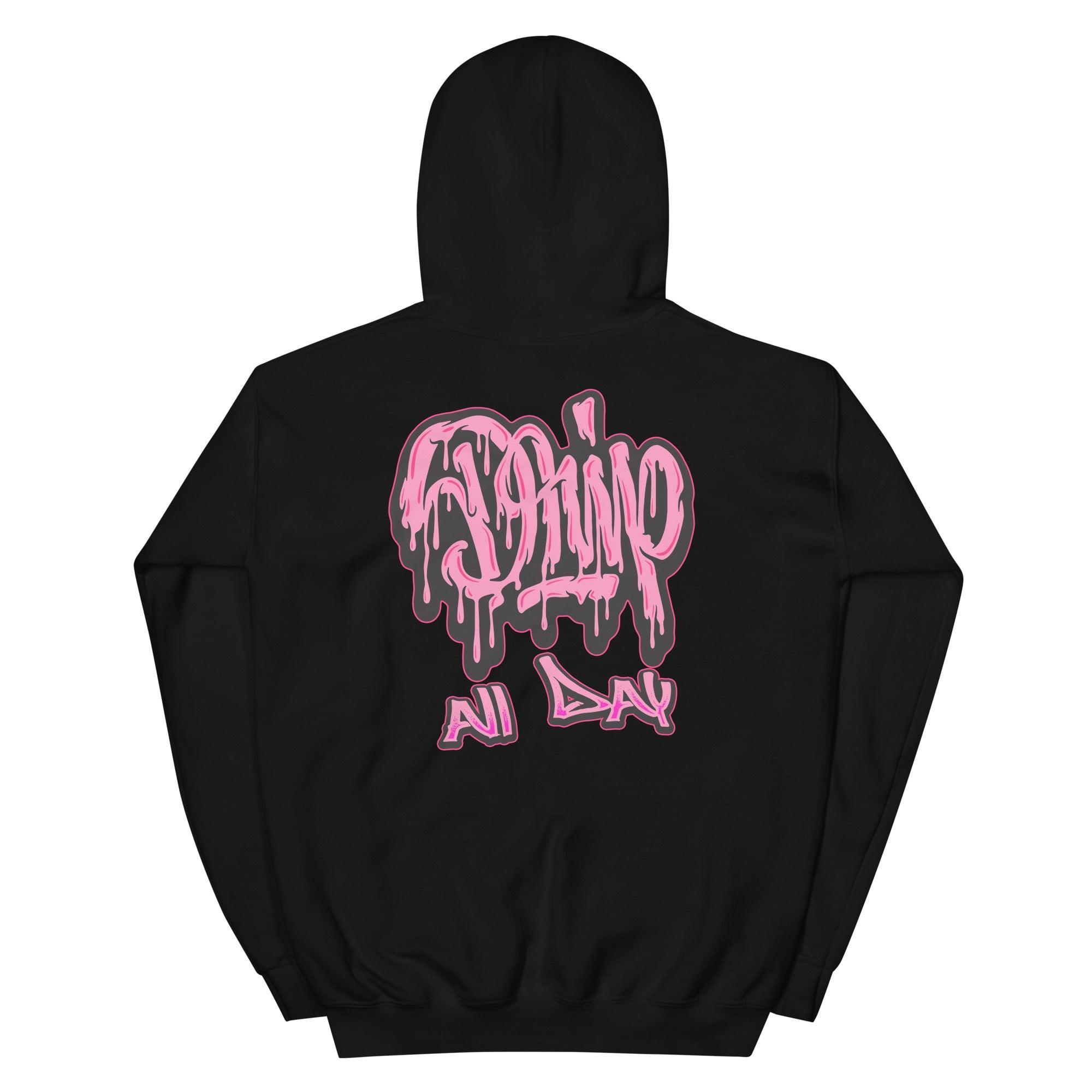 14s Low Shocking Pink Hoodie Drip All Day