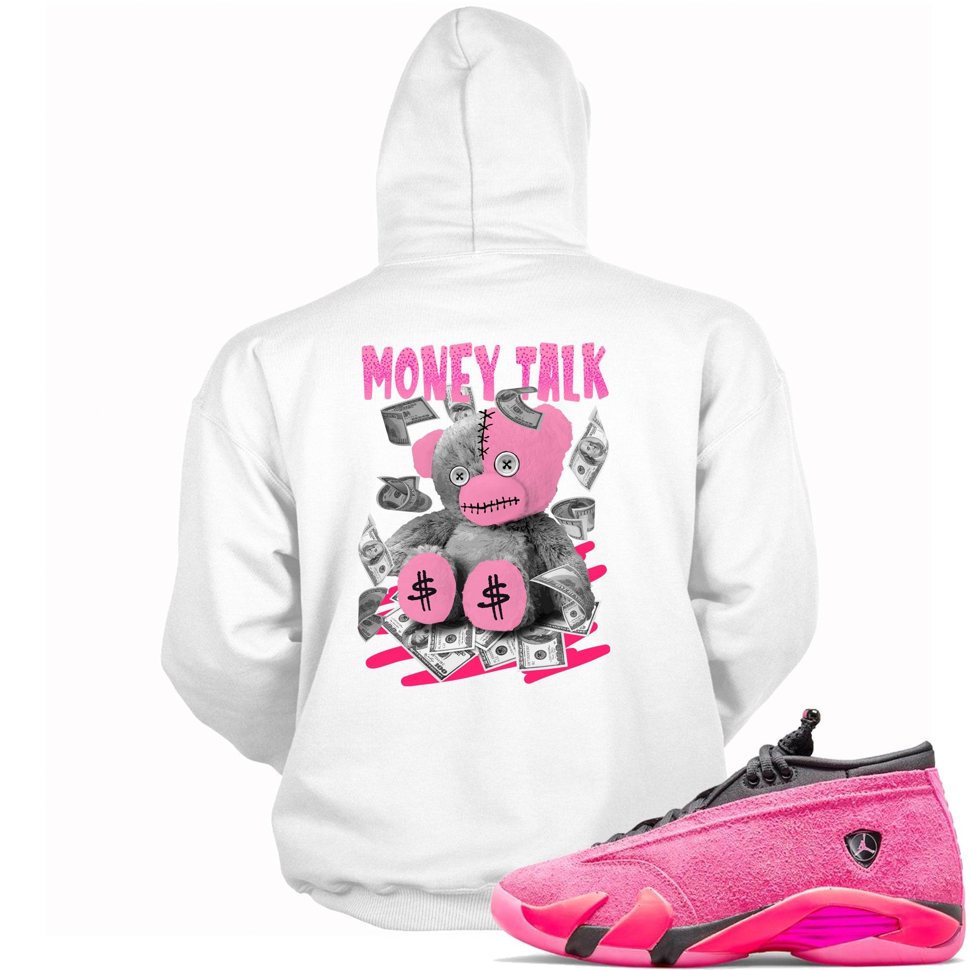 14 Low Shocking Pink Hoodie Money Talk Bear