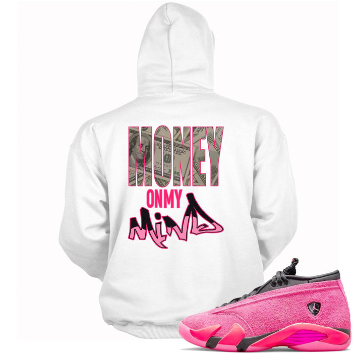 14s Low Shocking Pink Hoodie Money On My Mind