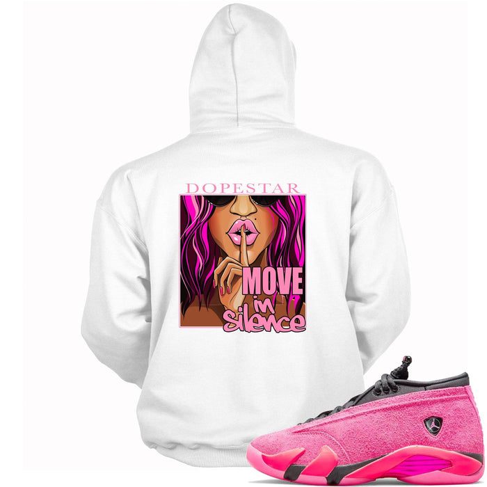 14 Low Shocking Pink Hoodie Move in Silence