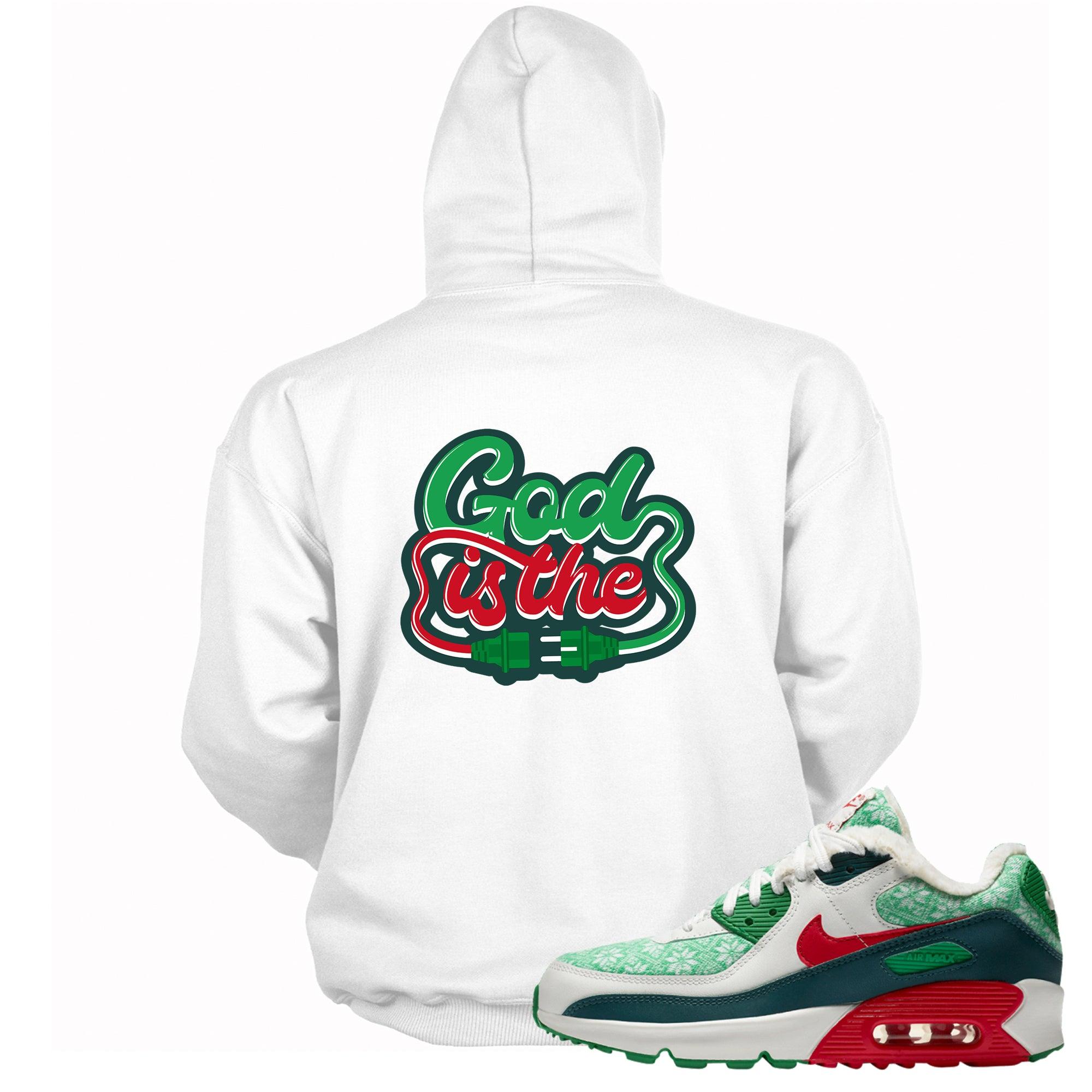 Air Max 90 Nordic Christmas Hoodie God Is
