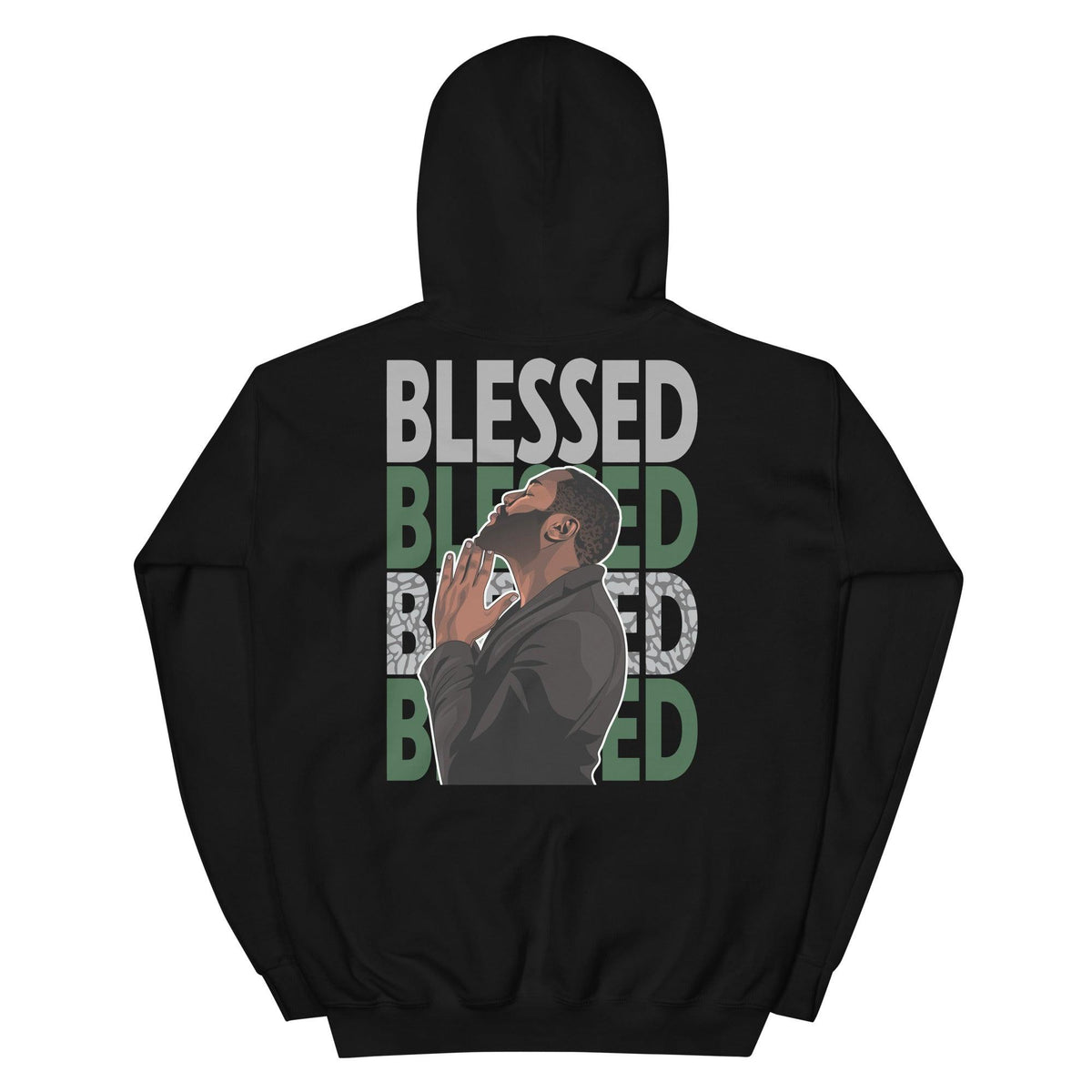 3s Pine Green Hoodie God Blessed