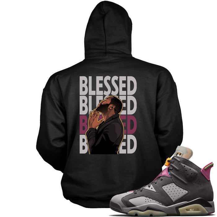 6s Bordeaux Hoodie God Blessed
