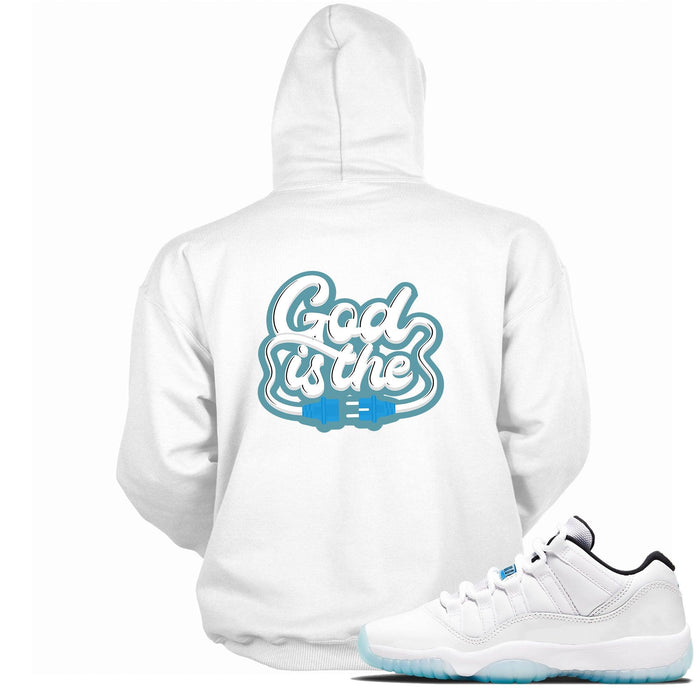 11s Low Legend Blue Hoodie God Is