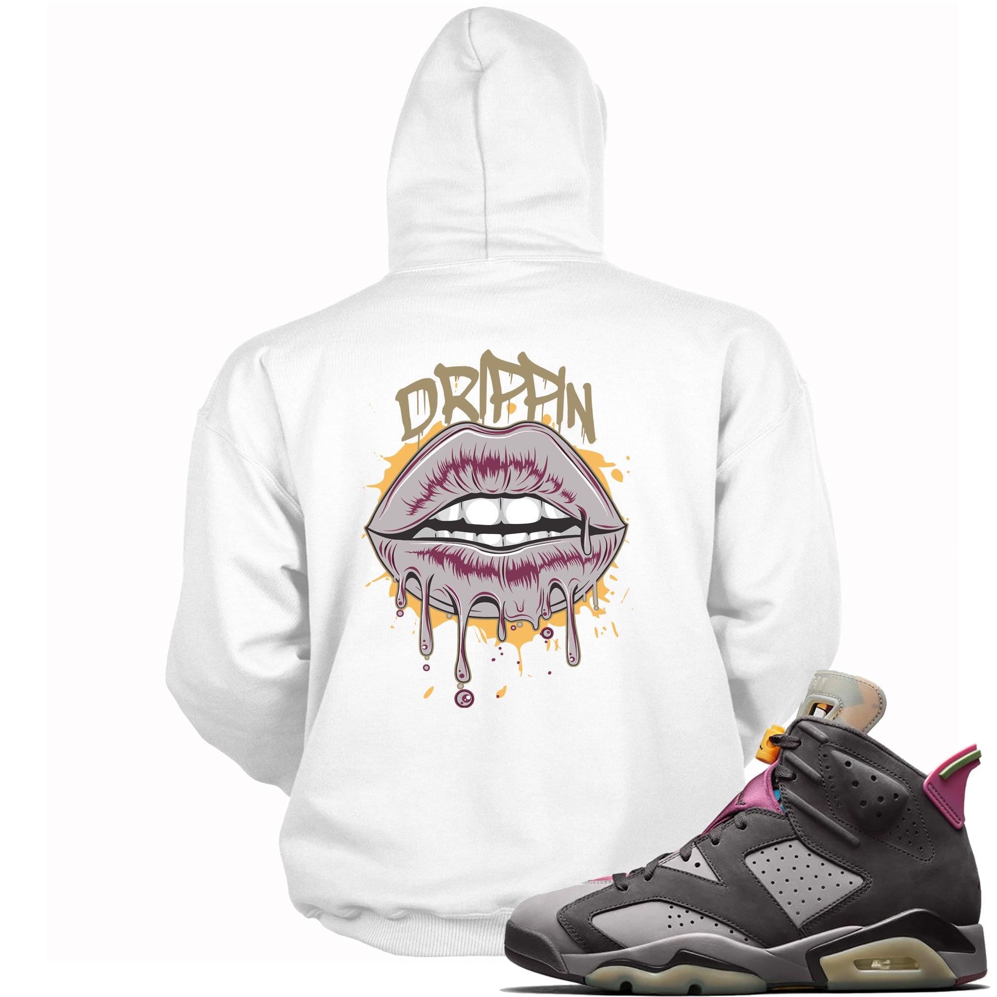6s Bordeaux Hoodie Drippin Lips