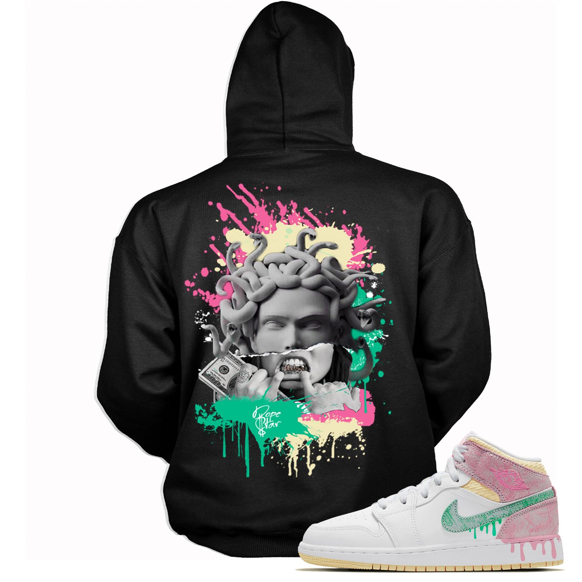 1 Mid Paint Drip (GS) Hoodie Medusa