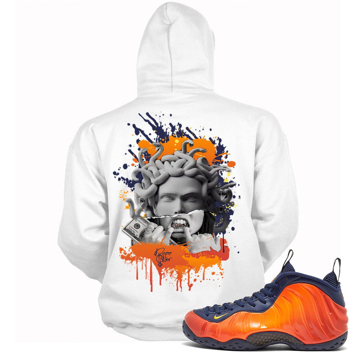 Air Foamposite One Blud Void Rugged Orange Hoodie Medusa
