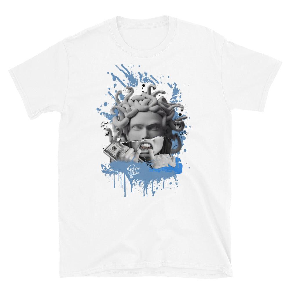1 High White University Blue Black Shirt Medusa