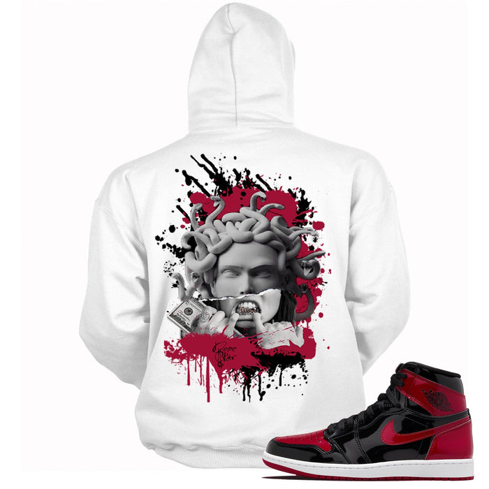 1s Patent Leather Bred Air HOLIDAY 2021 Hoodie Medusa