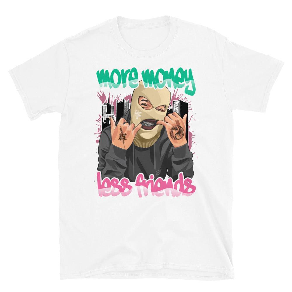 1 Mid Paint Drip (GS) Shirt More Money Less Friends