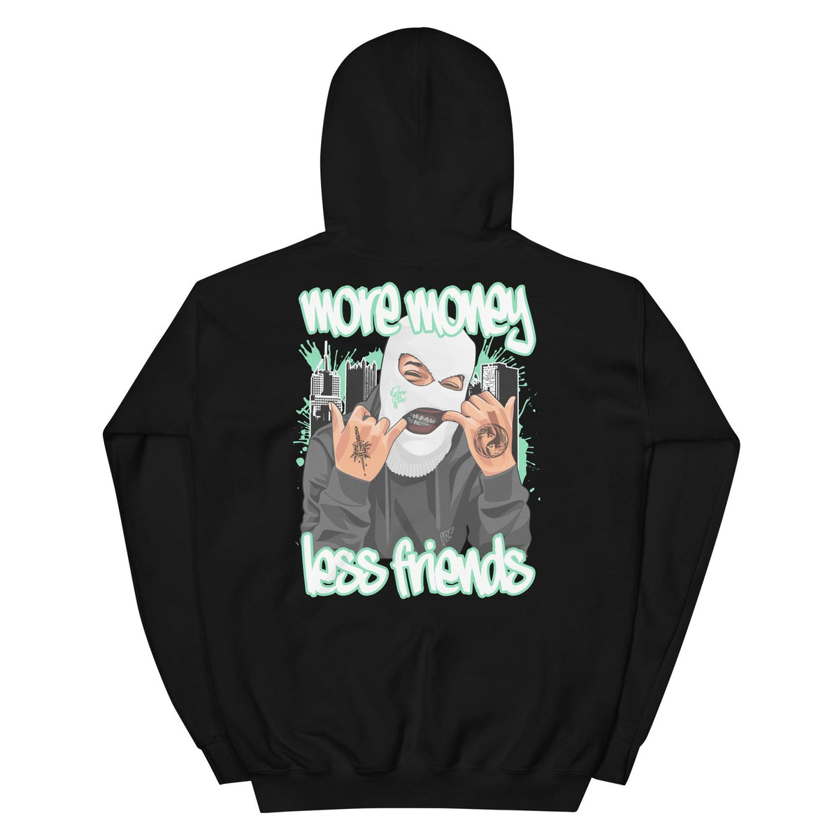 Dunk Low Green Glow Hoodie More Money Less Friends