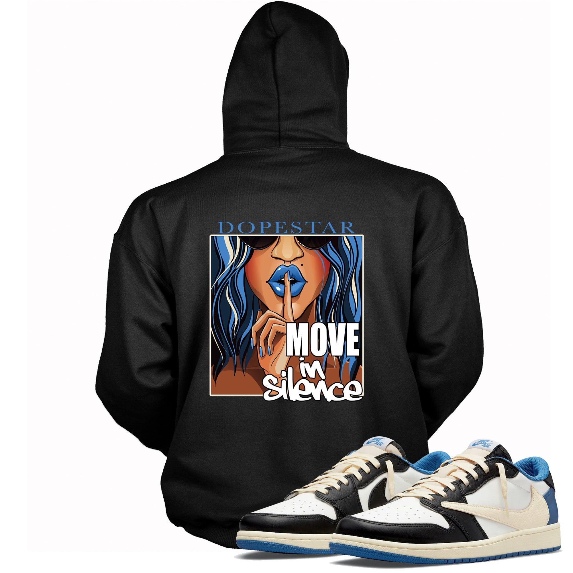 1 Low Fragment x Travis Scott Hoodie Move In Silence