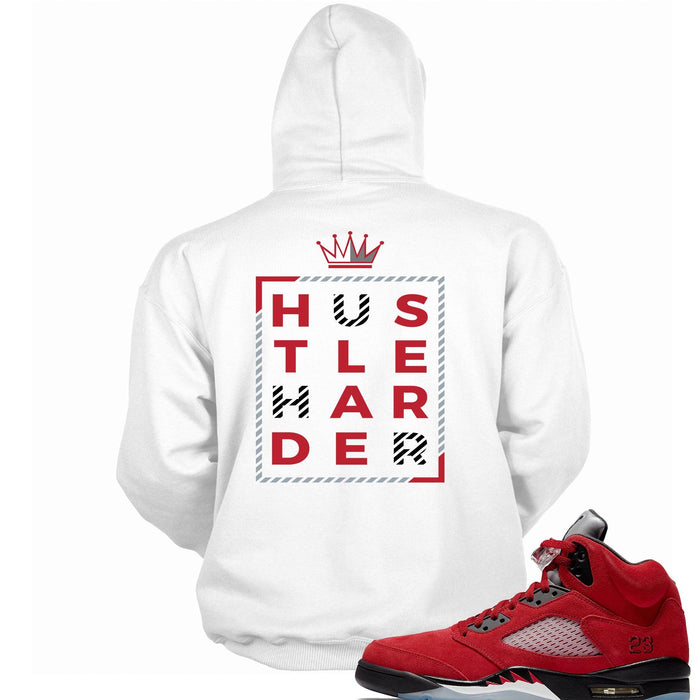 5 Raging Bull Red 2021 Hoodie Hustle Harder
