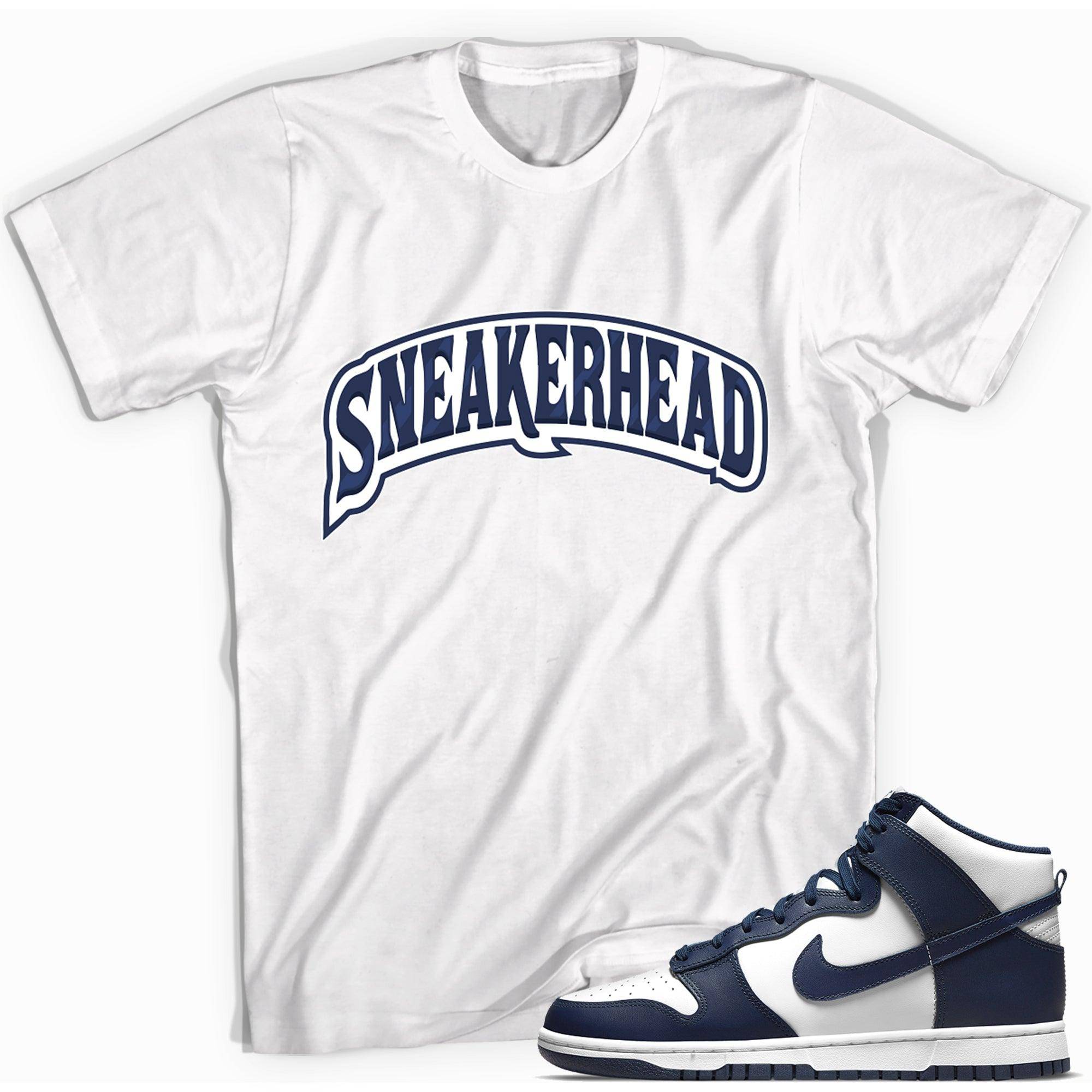 Dunk High Championship Navy Shirt Sneakerhead