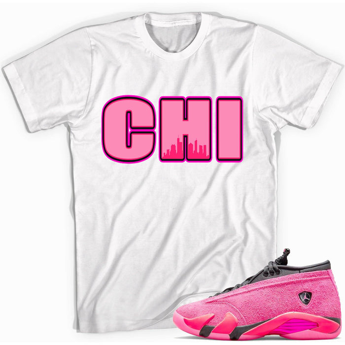 14s Low Shocking Pink Shirt Chicago