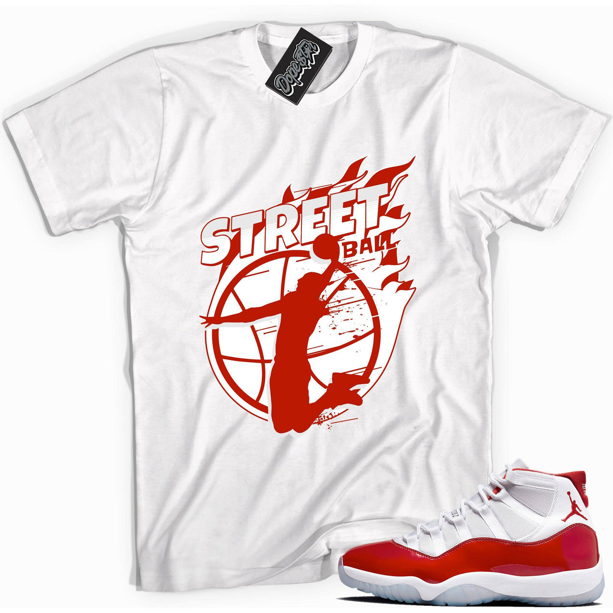 Cherry 11s DopeStar Shirt Street Ball