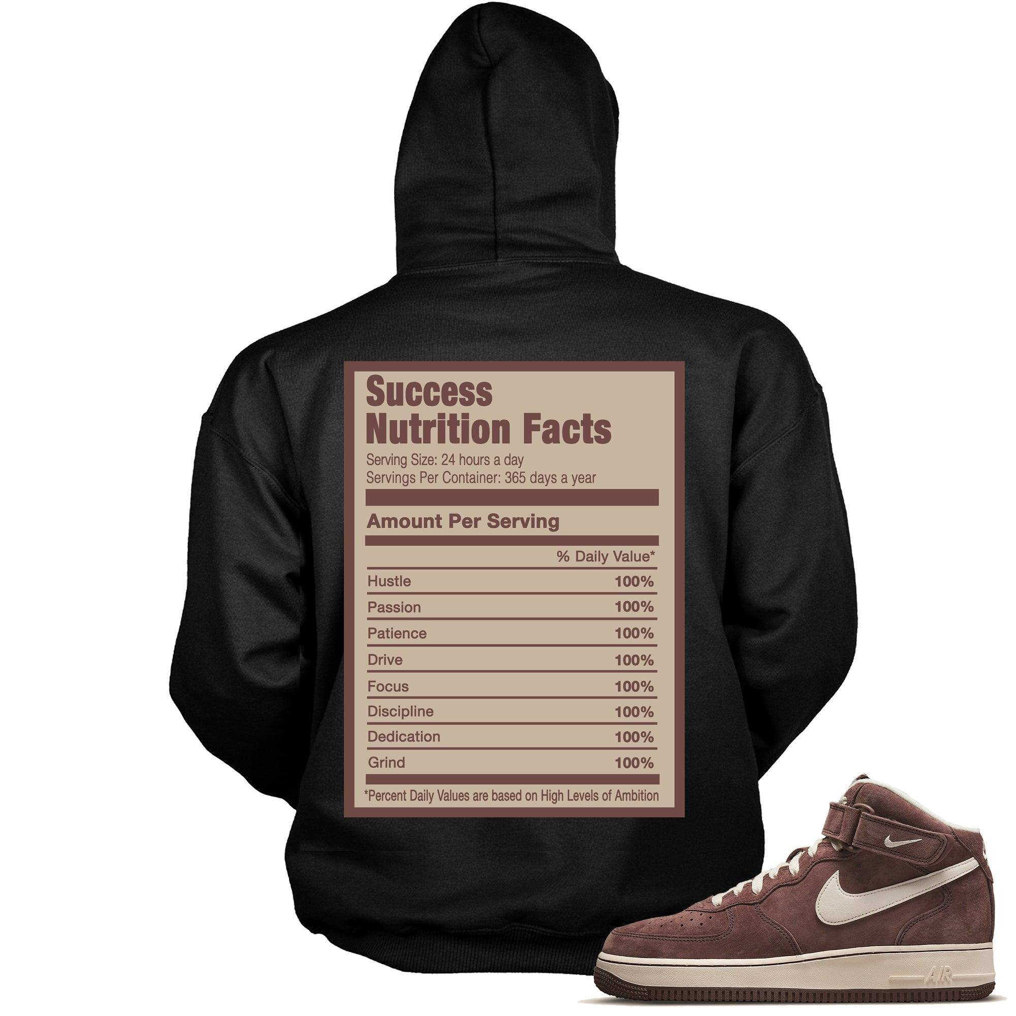 Air Force 1 Mid QS Chocolate Hoodie Success Nutrition