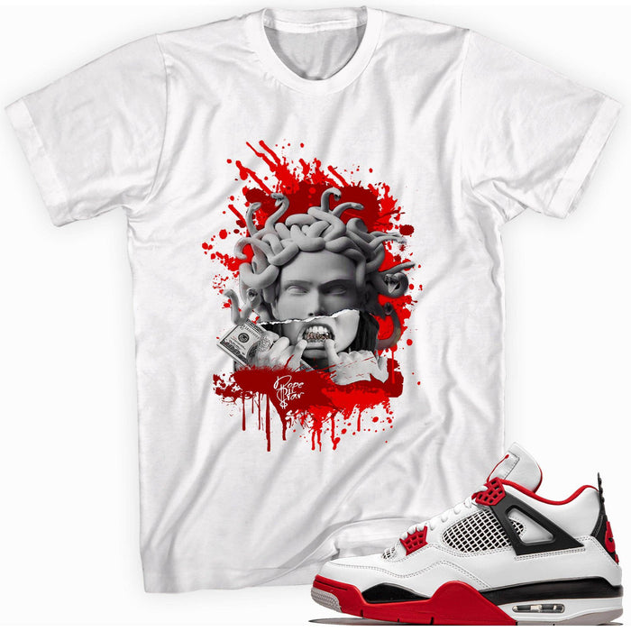 4s Fire Red Shirt Medusa