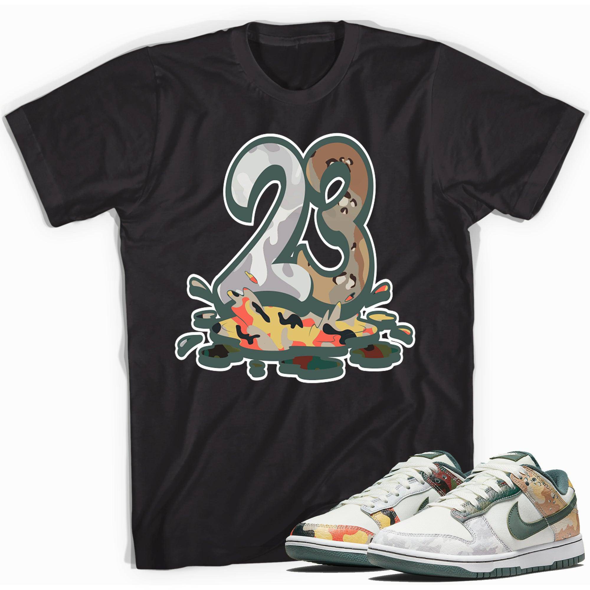 Dunk Low Sail Multi Camo Shirt 23 Melting