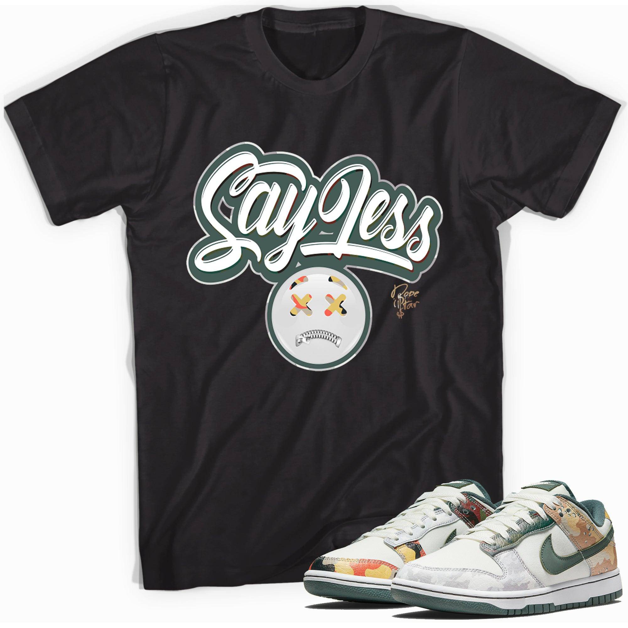 Dunk Low Sail Multi Camo Shirt Say Less