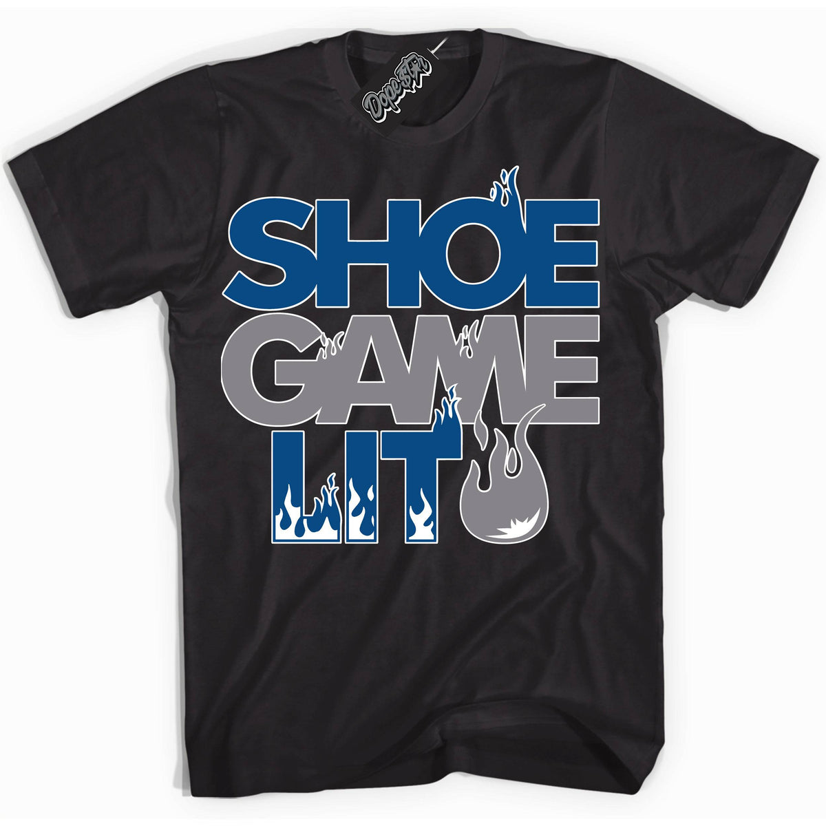 Mid True Blue 1s DopeStar Shirt Shoe Game Lit Graphic