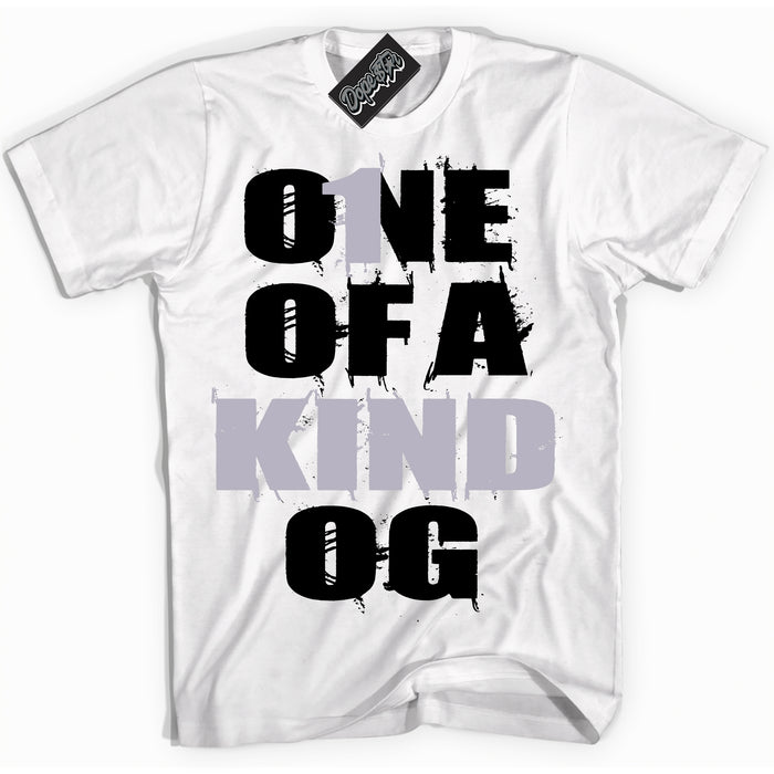 Cool White Shirt with “ One Of A Kind ” design that perfectly matches OG Barons 1s Jordans.
