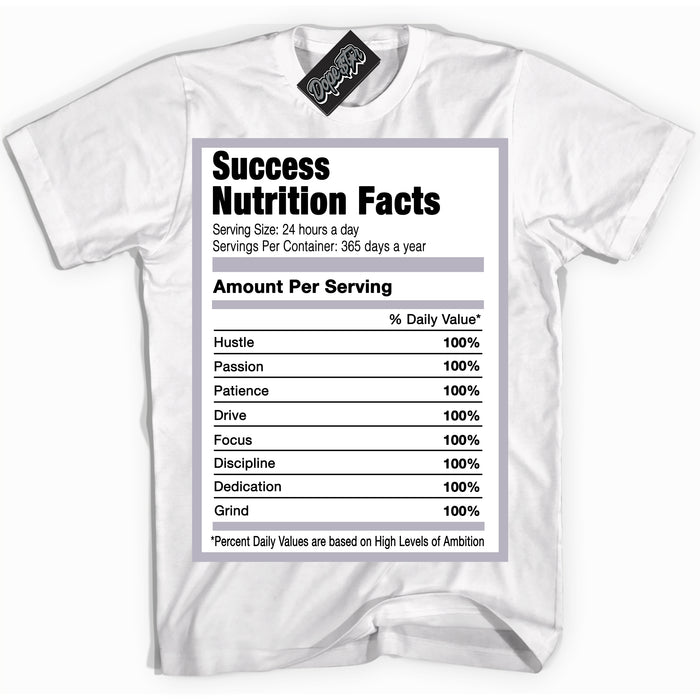 Cool White Shirt with “ Success Nutrition ” design that perfectly matches OG Barons 1s Jordans.
