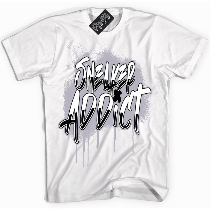 Cool White Shirt with “ Sneaker Addict ” design that perfectly matches OG Barons 1s Jordans.
