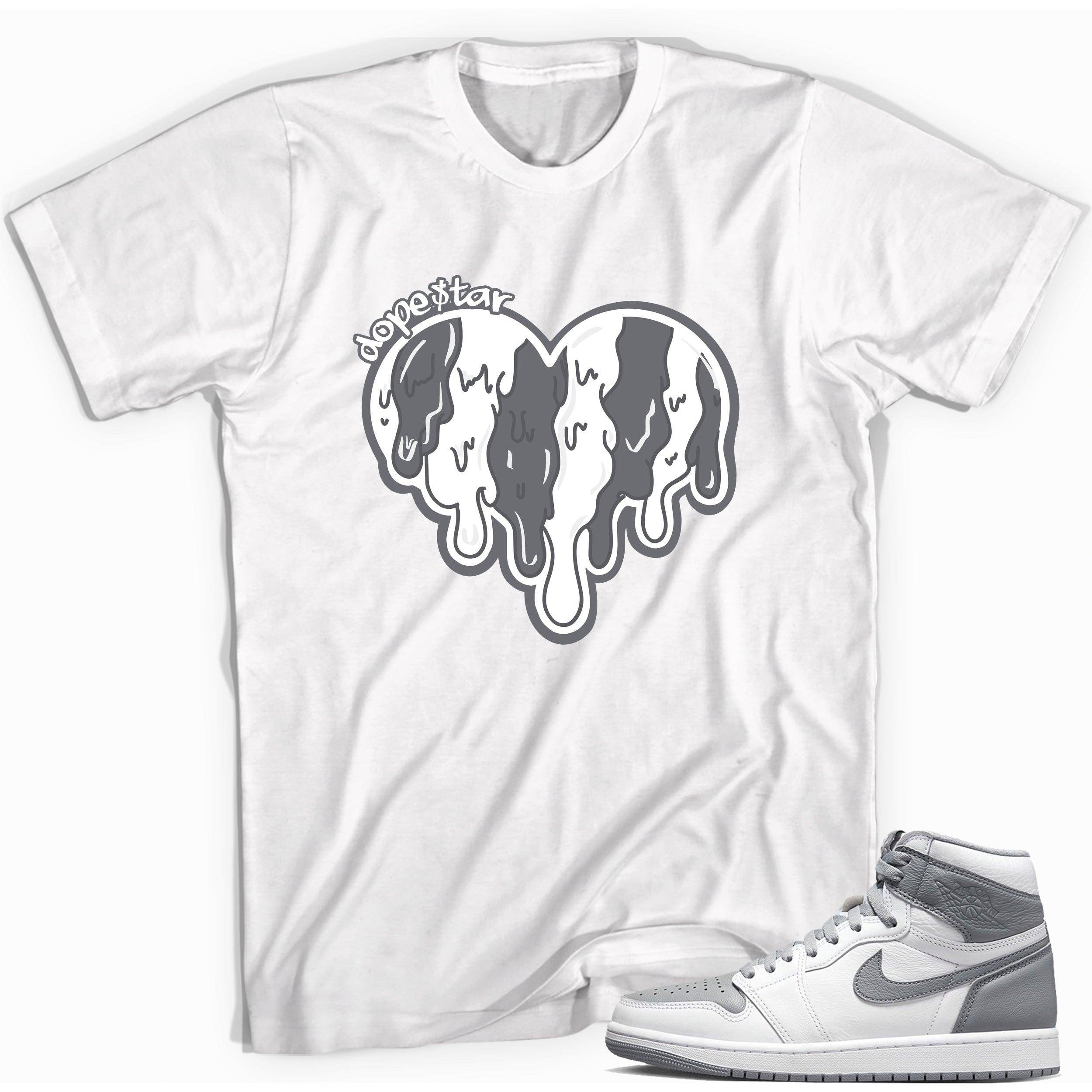 High Stealth 1s DopeStar Shirt Melting Heart - Sneaker Shirts Outlet