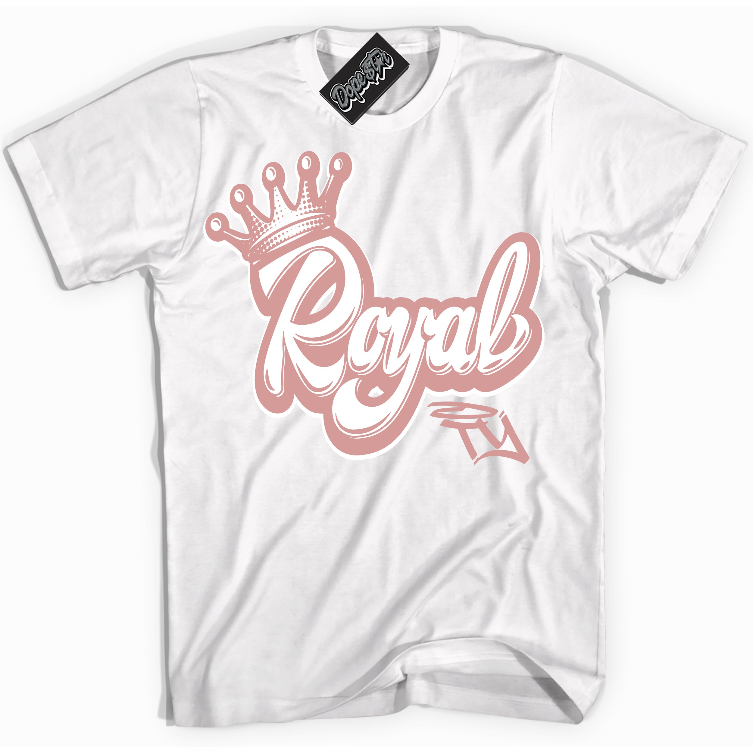 Cool White Shirt with “ Royalty ” design that perfectly matches Legend Pink 11s Jordans.
