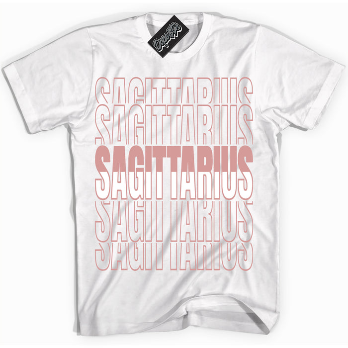 Cool White Shirt with “ Sagittarius ” design that perfectly matches Legend Pink 11s Jordans.
