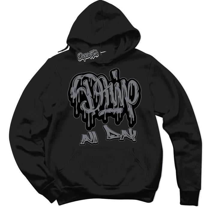 AJ12 Retro Barons ‘Drip All Day – Black Streetwear Hoodie | Sneaker Matching sweatshirt for AJ12 Retro Barons | Graphic Hoodie for Men & Women Streetwear by Sneaker Shirts Outlet.