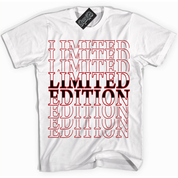 Cool White Shirt with “ Limited Edition” design that perfectly matches Taxi Flip 12s Sneakers.
