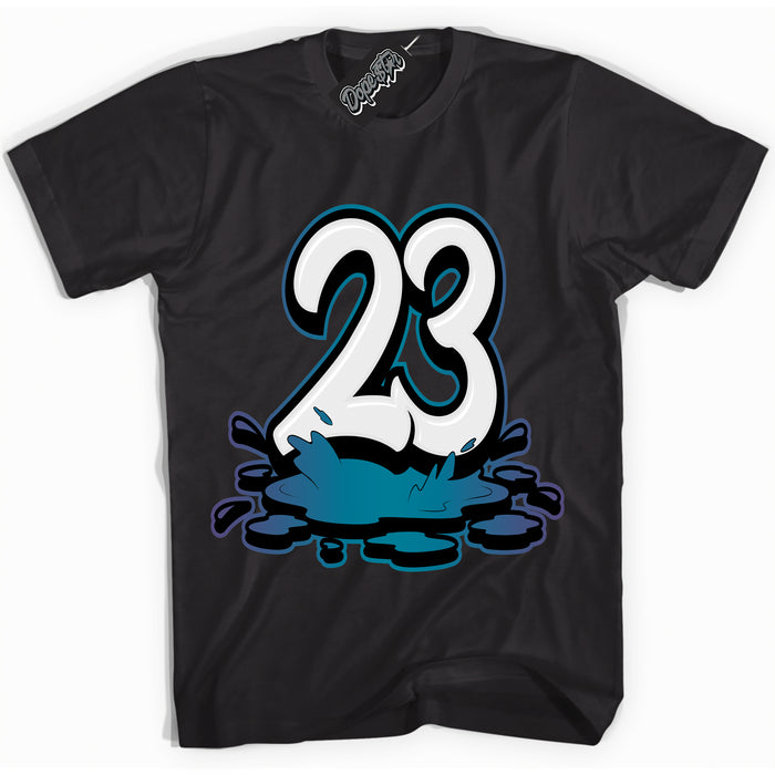 Cool Black Shirt with “ 23 Melting” design that perfectly matches Love Letter 14s Sneakers.